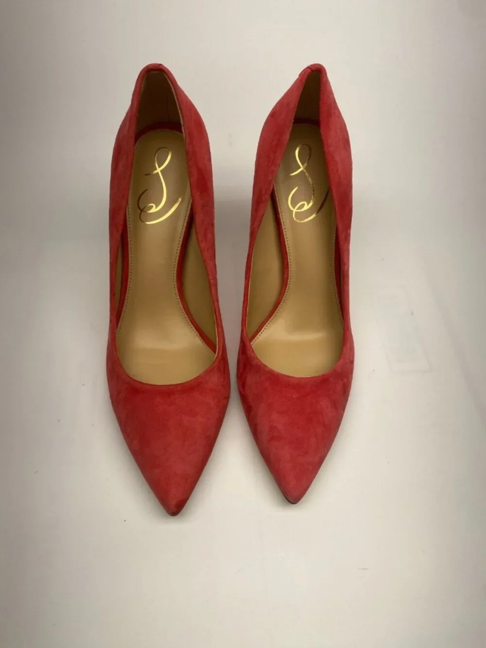Sam Edelman Womens Vienna Red Suede Pointed Toe Heel Sz 8